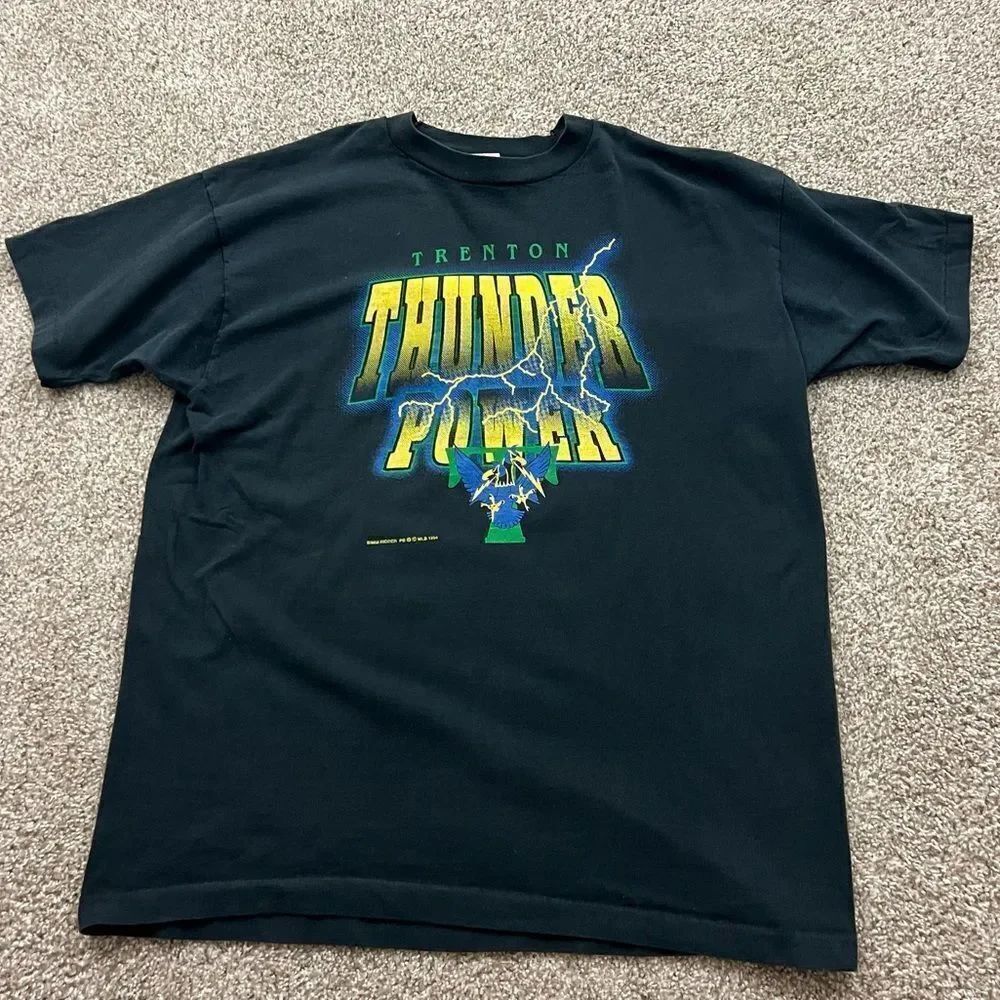 Vintage 90s Trenton Thunder MLB Minor League Baseball Shirt Men's XXL